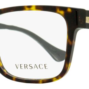 Versace Rechteckige Brillen für Herren VE3303 108 Havanna/Schwarz 55mm