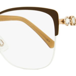 Swarovski Damen halb-ripplose Brille SK5444 071 braun 54mm