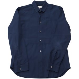 Maison Martin Margiela Bib Hemd aus Marineblau Baumwolle 7766543761468