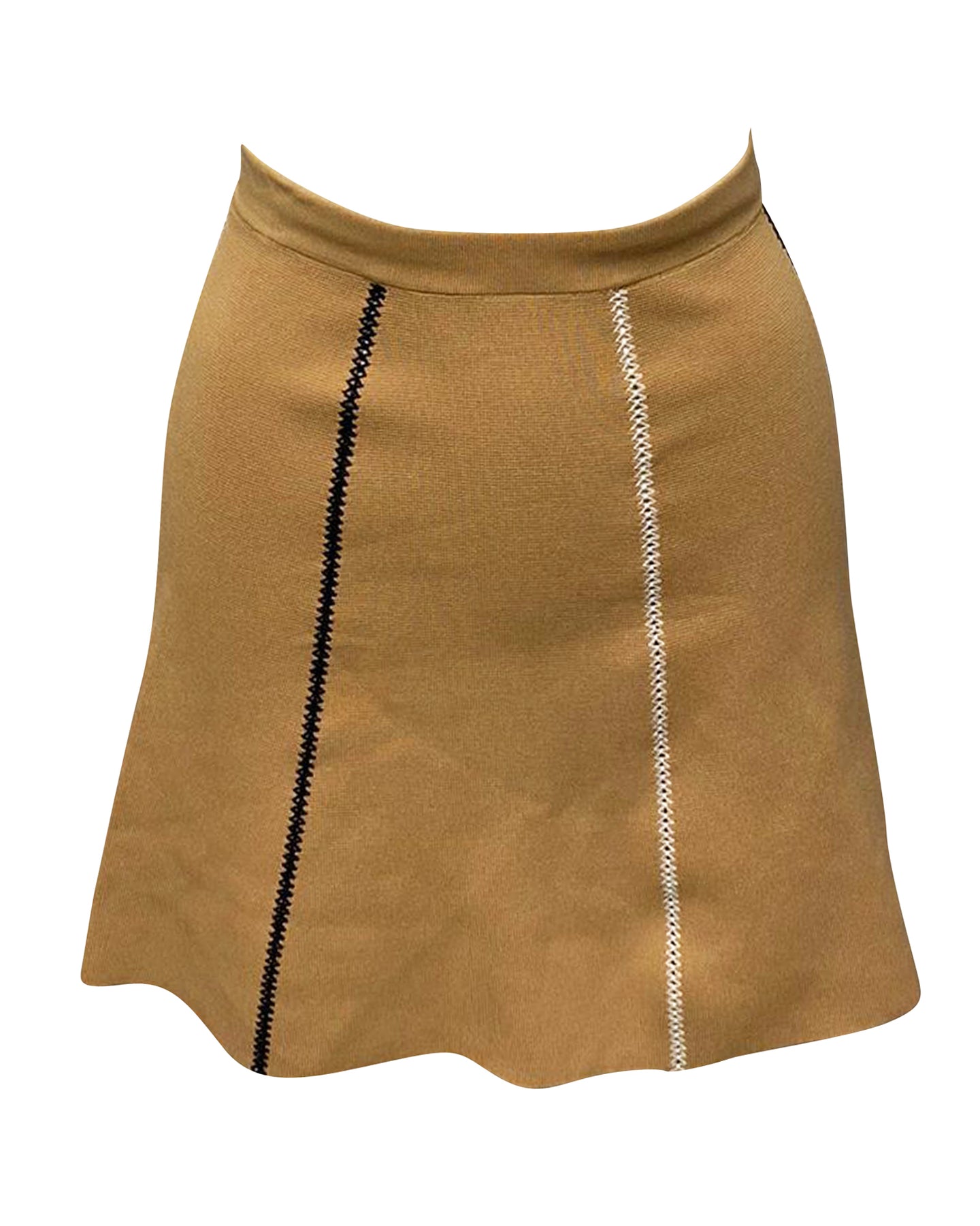 Sandro Paris A-Linienrock aus brauner Viskose