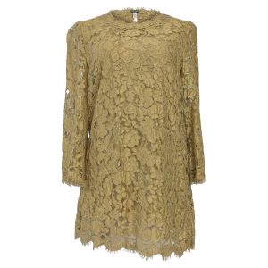 Dolce & Gabbana Corded Lace Tunic in Gelbe Baumwolle 7766540484668
