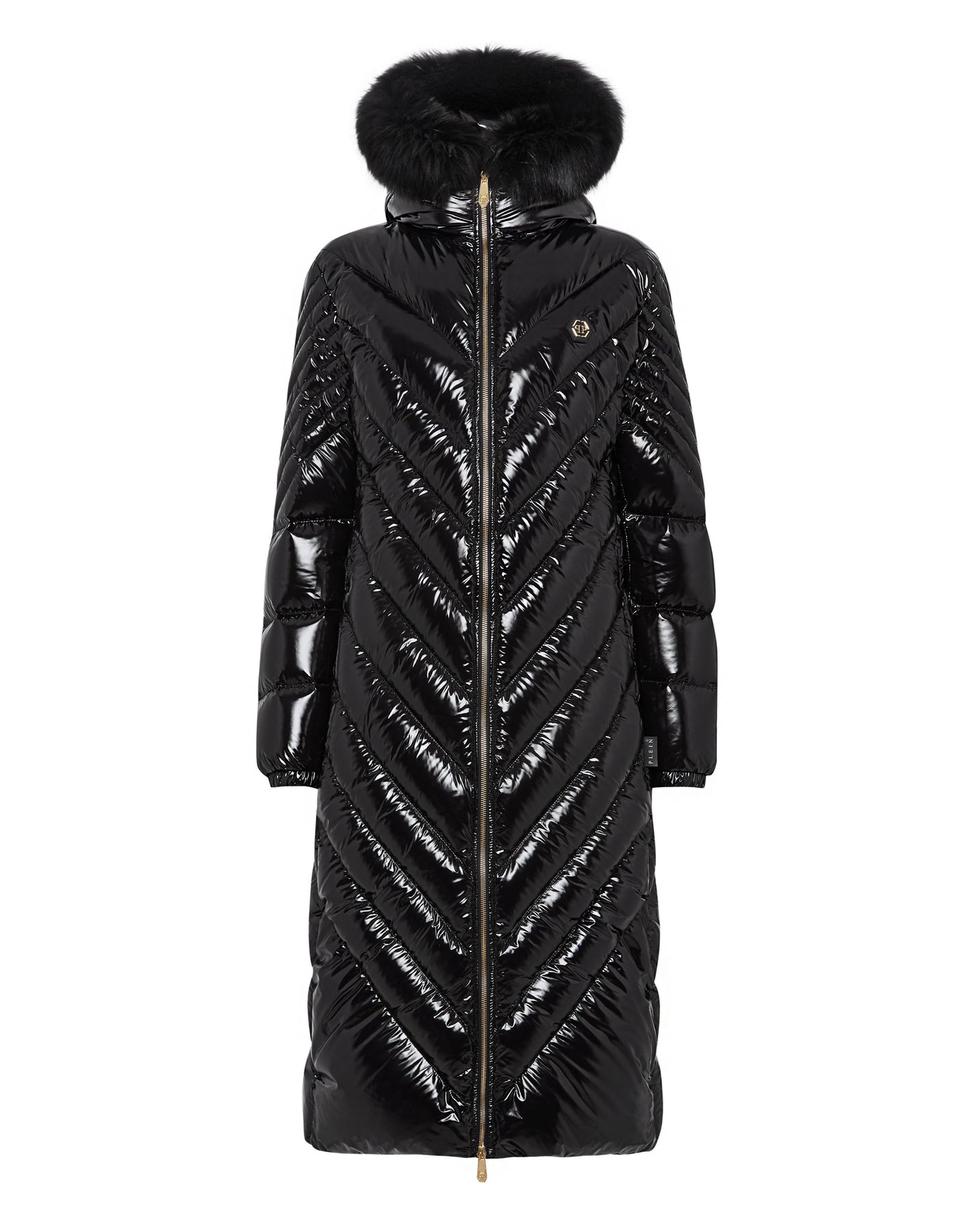 Lange Daunenjacke