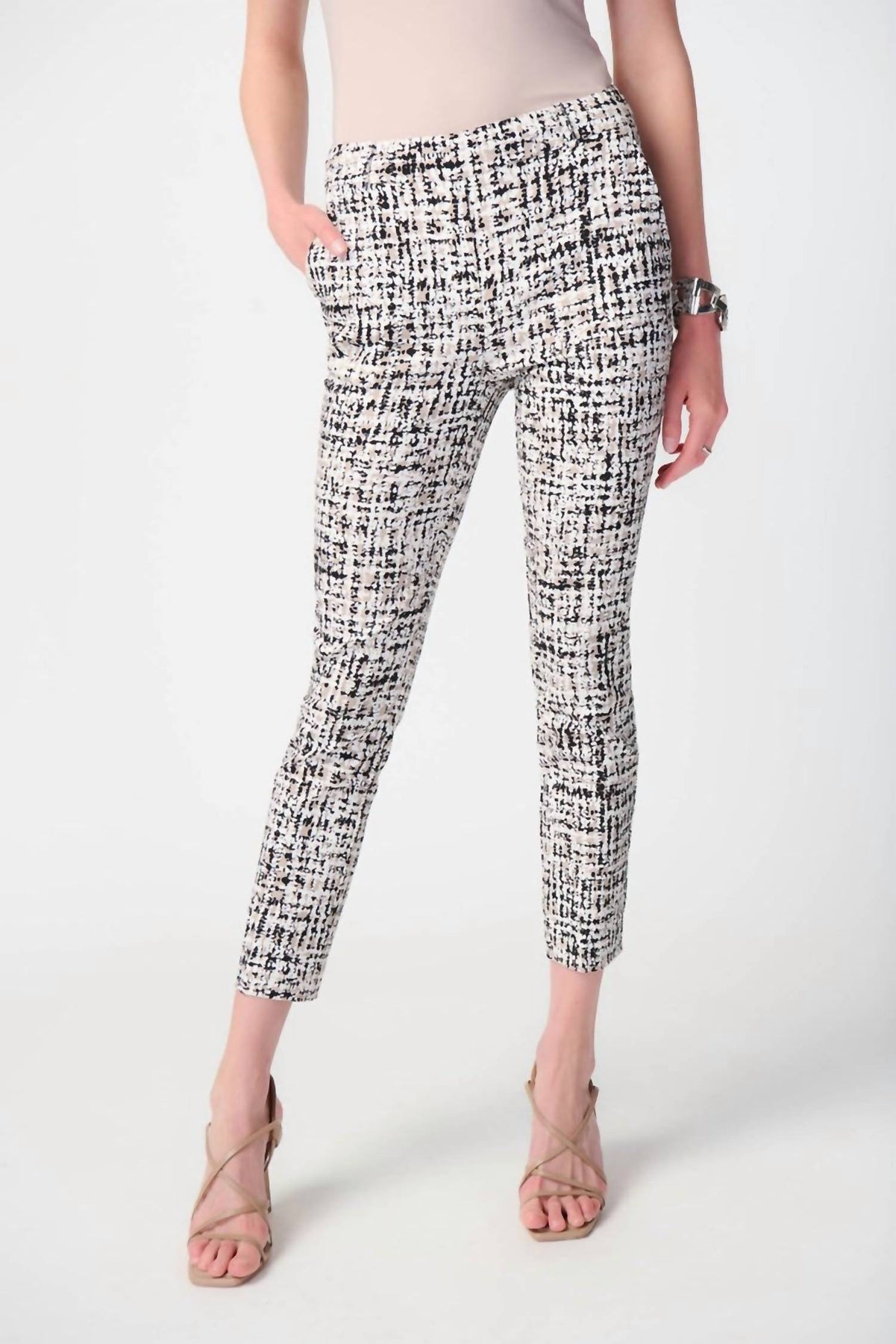 Abstrakt Drucken Millennium Pull-On Hose In Vanille/Mehrfarbig