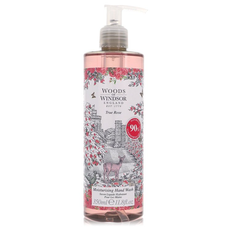 True Rose von Woods of Windsor Hand Wash 11,8 oz für Damen