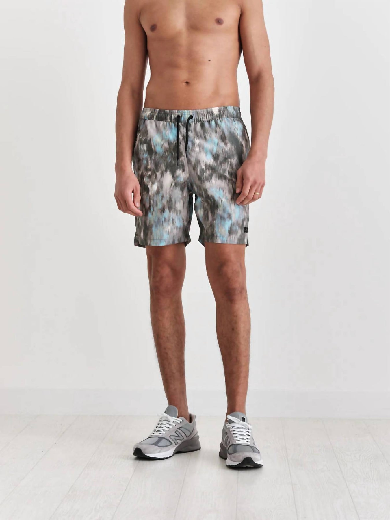 Noden Schwimmen kurz In Khaki Mehrfarbig mit Blumenmuster Seersucker