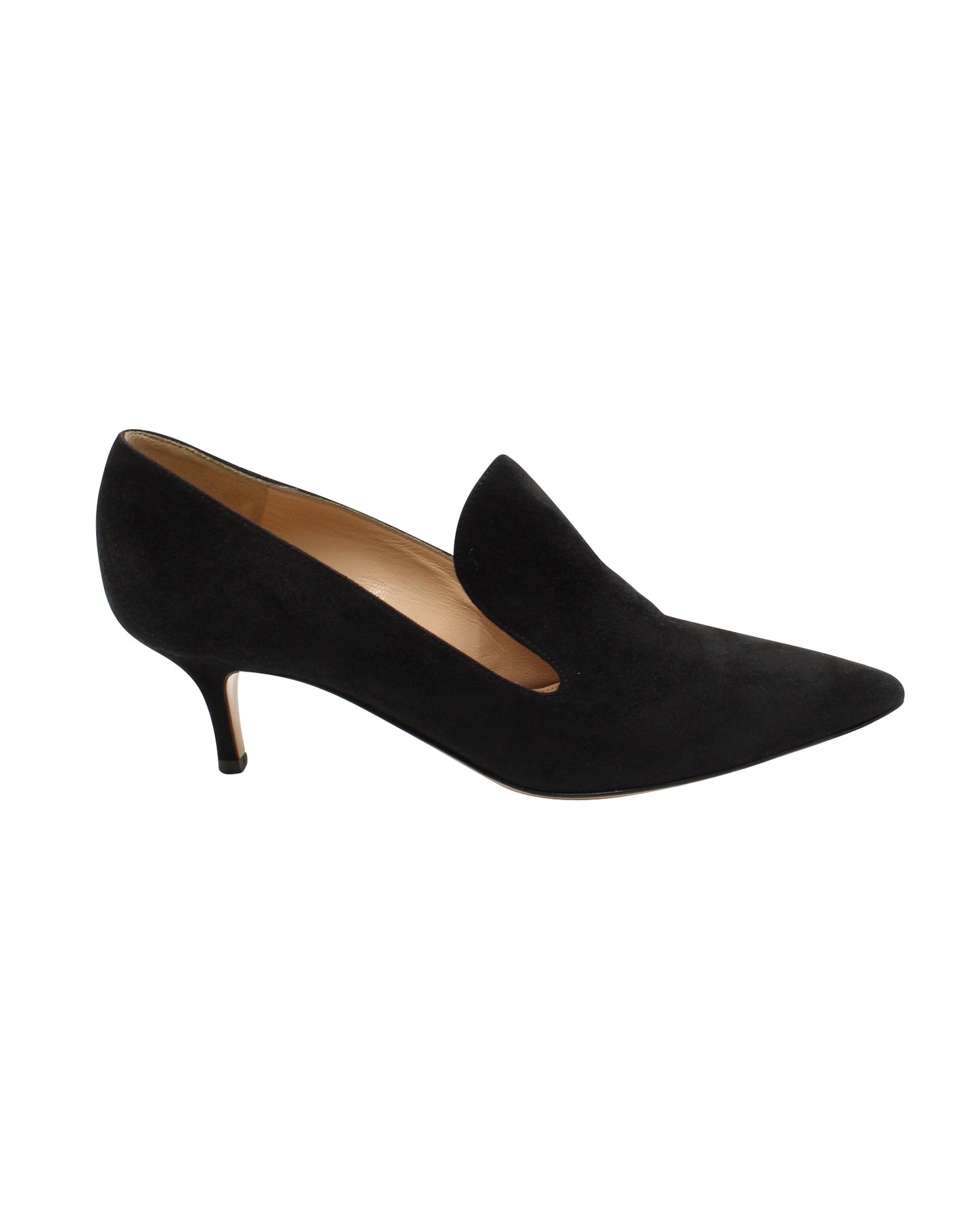 Gianvito Rossi Aramis Pump 55 aus schwarzem Wildleder