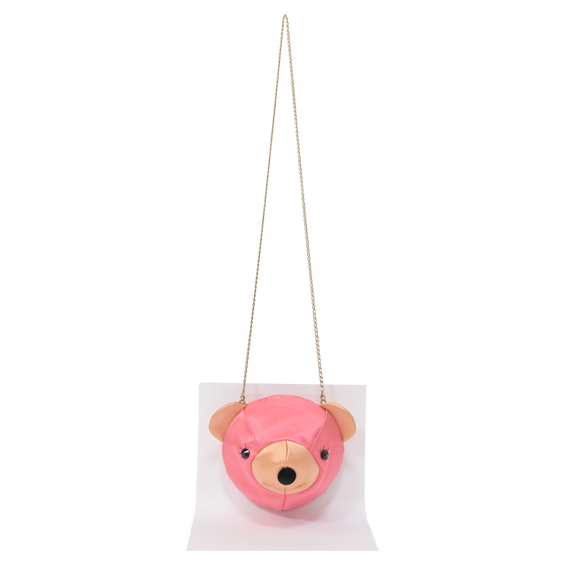Charlotte Olympia Teddy Bear Umhängetasche aus rosa Satin