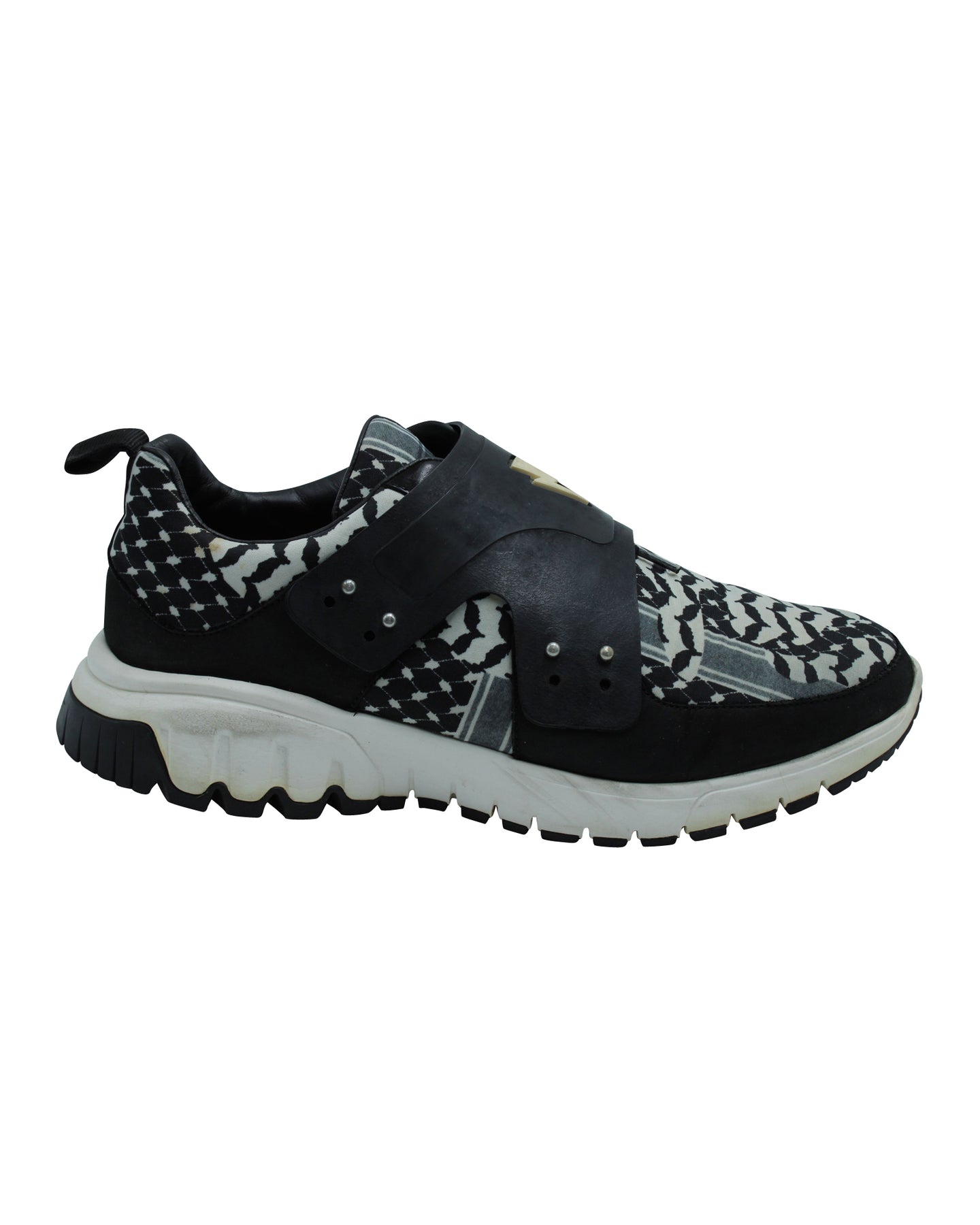 Neil Barrett Nubuck und Leder-Trimmed bedruckte Turnschuhe in Mehrfarbig Neopren