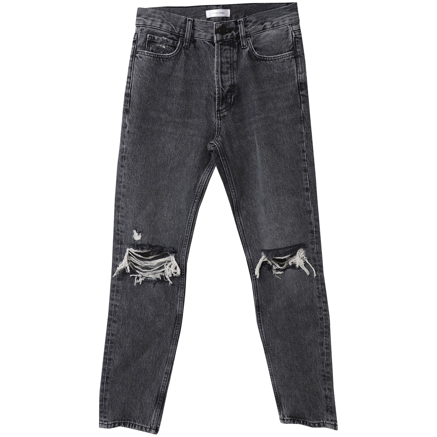 Anine Bing Jeans aus grauer Baumwolle