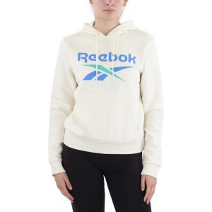 großes Logo Logo Fleece Hoodie