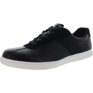 Lono Leder mit Schnürung Mode Turnschuhe
