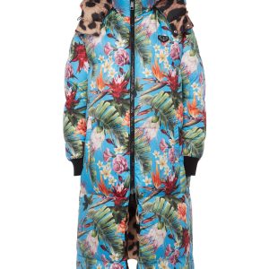 Wendbar Nylon lange Jacke Iconic Plein