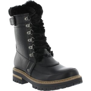 Kinsley Kunstleder Kunstfell Kampf & mit Schnürschuhe