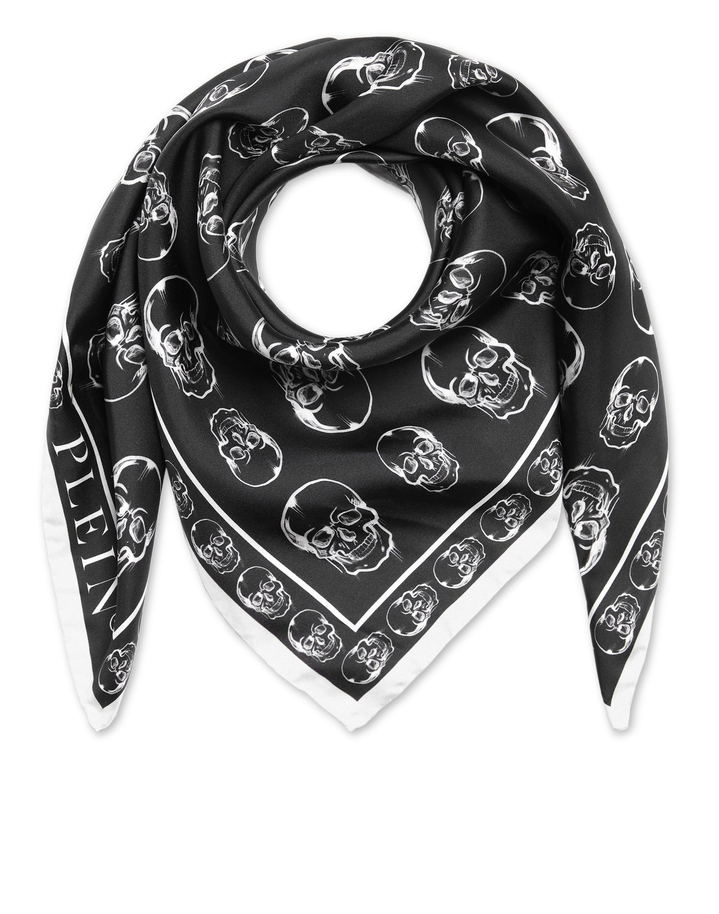 Seidenfoulard 90×90 Totenkopf