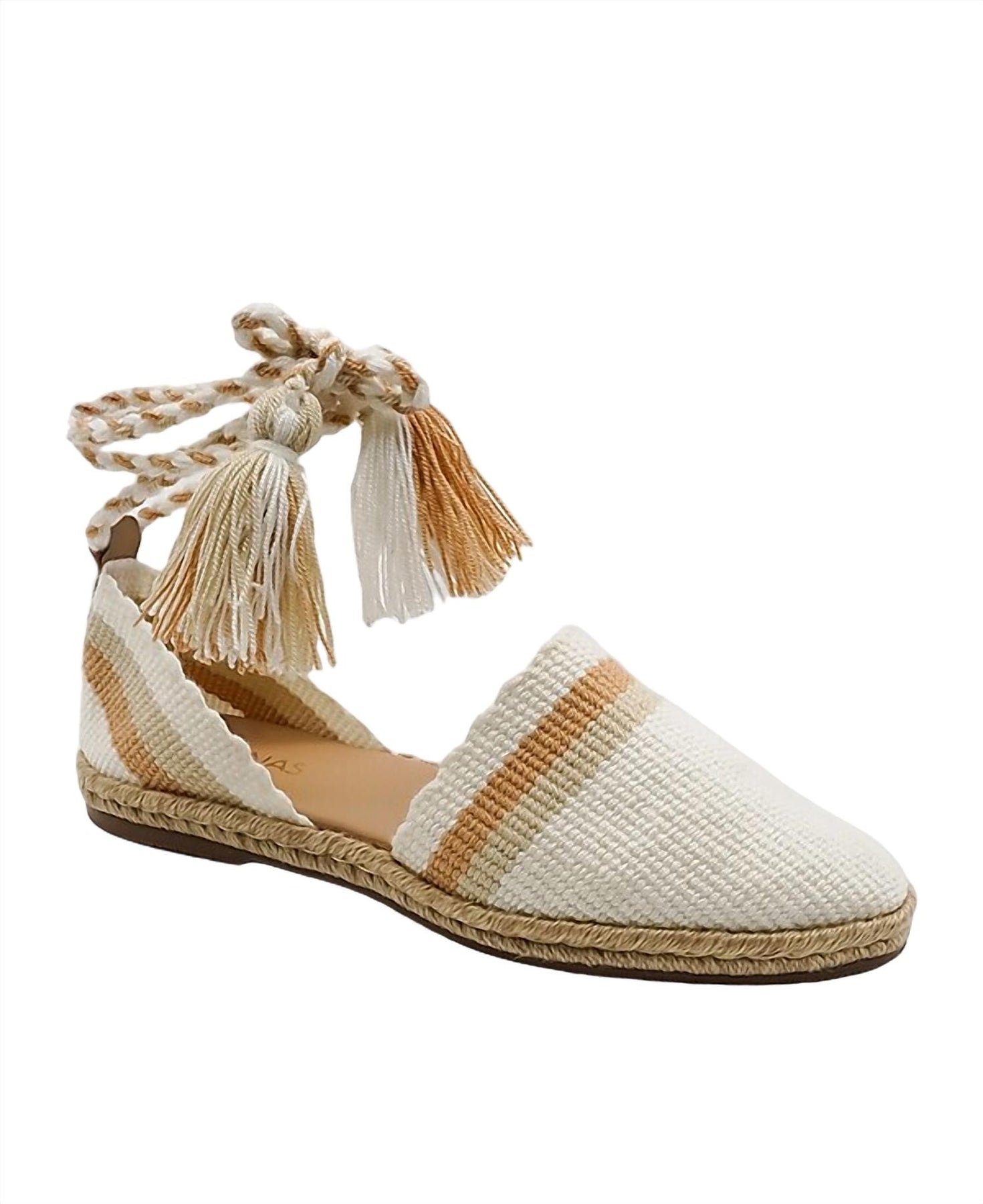 Damen Taya Espadrille Sandalen in Elfenbein
