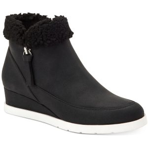 Danniee Kunstleder Stiefeletten Keil Stiefeletten