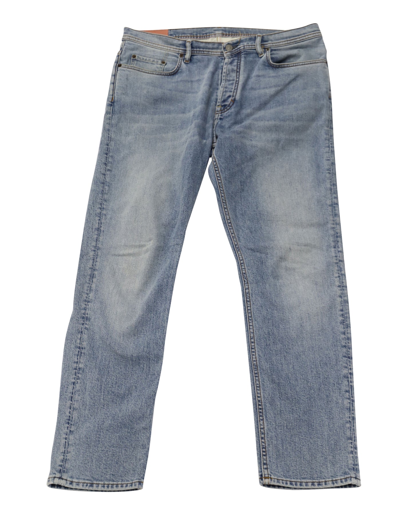 Acne Studios River Marble Jeans aus blauer Baumwolle