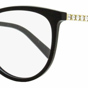 Swarovski Damen Ovale Brille SK5396 001 schwarz/gold 52mm