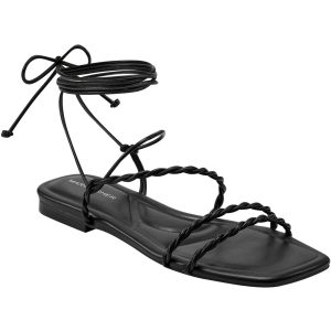 Damen Strappy Kunstleder Gladiator Sandalen