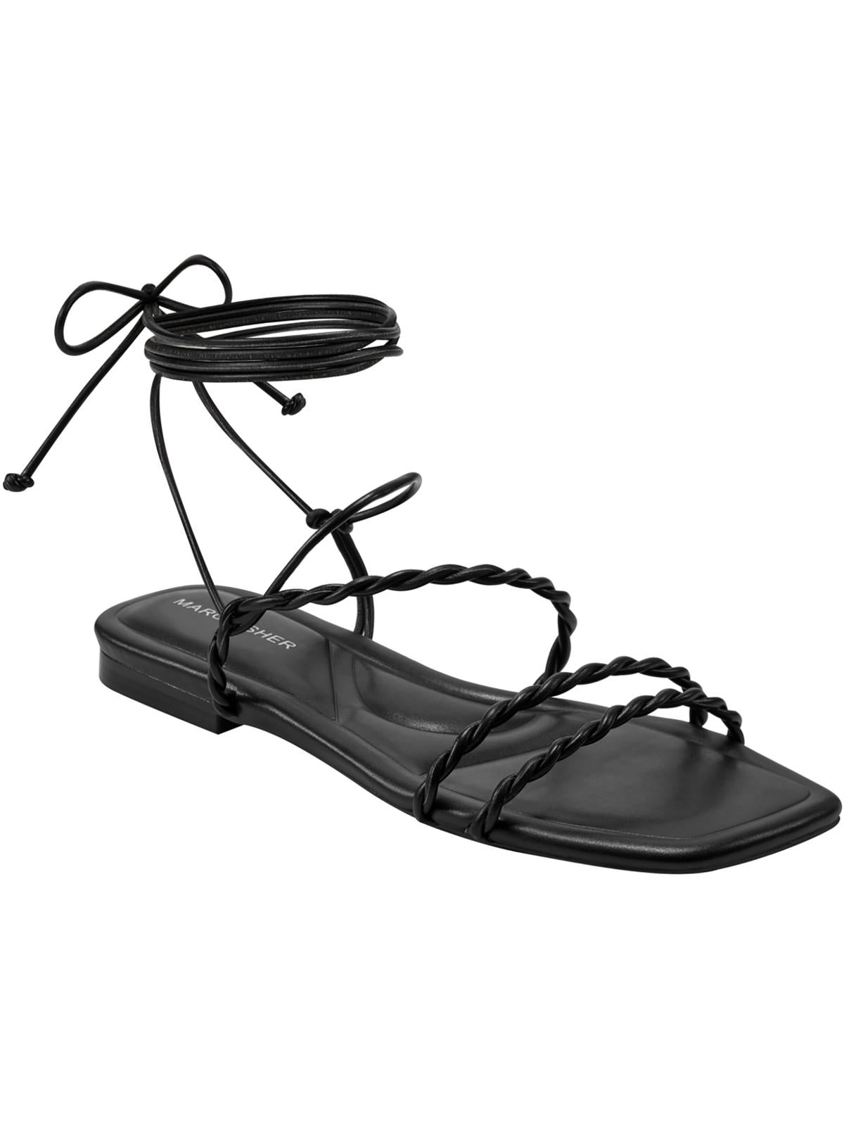 Damen mit Riemchen Imitat Leder Gladiator Sandalen
