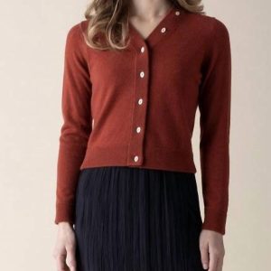 Vintage Strickjacke im Brick