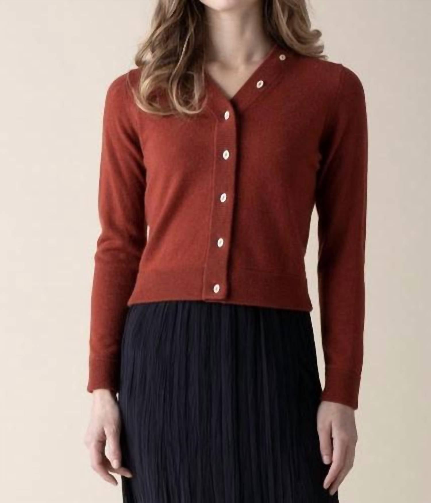 Vintage Strickjacke im Brick