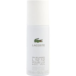 Lacoste L.12.12 Blanc By Lacoste reines Deodorant Spray 3,6 Unzen Herren 7827817889852