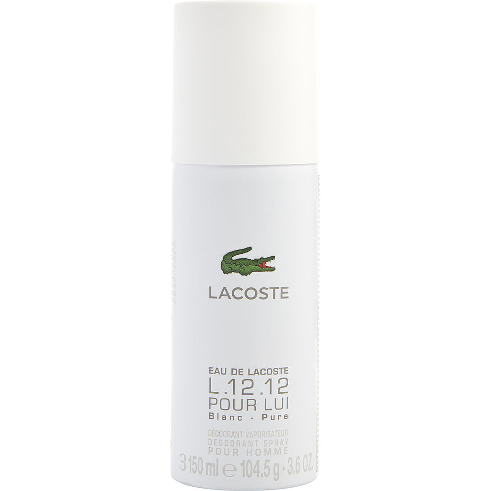 Lacoste L.12 12 Blanc Von Lacoste Rein Deodorant Spray 3.6 Oz Herren