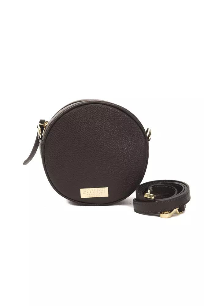 Pompei Donatella Elegante kleine ovale Leder Damen Crossbody