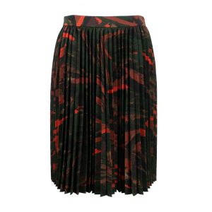 Balenciaga Weinrot Abstrait Graphique Crepe Tech Rock