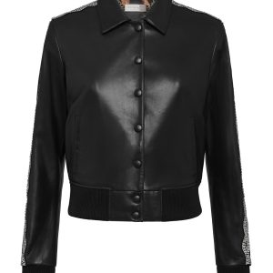 Leder Bomber Kristallkabel 7676522987580