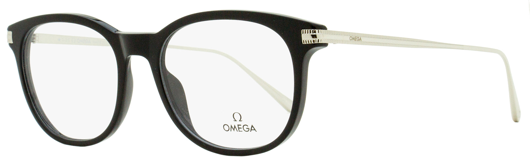 Omega Herren Pantos Brillen OM5013 001 Schwarz/Palladium 53mm