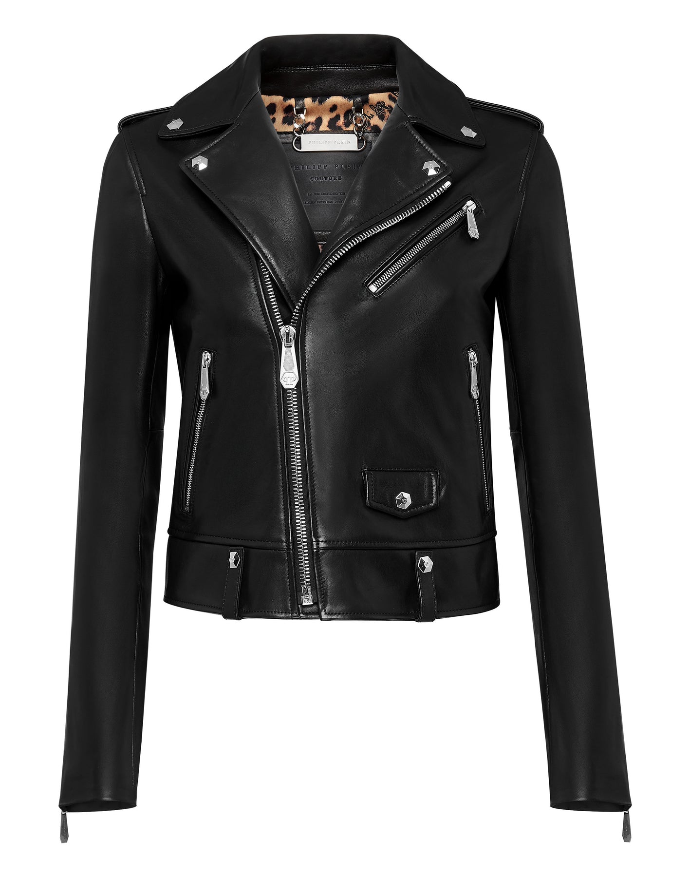 Leder Biker Schauen Sie mich an Flamme