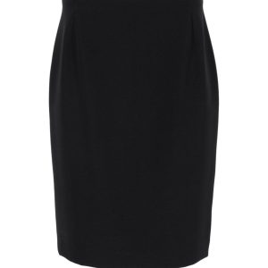 Max Mara Bleistiftrock in schwarzer Seide – 7766530457660