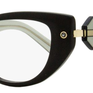 Swarovski Damen Katzenauge Brille SK5476 001 schwarz/grau 53mm