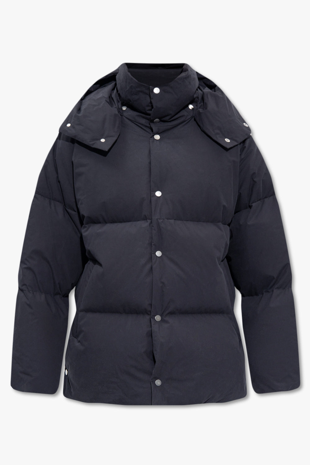 Bottega Veneta Neu Herren Puffer Jacke Mantel in schwarz