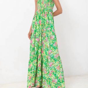 Centred One Shoulder Maxikleid in ischia