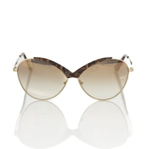 Frankie Morello Butterfly-Shaped Metallic Damen Sonnenbrille
