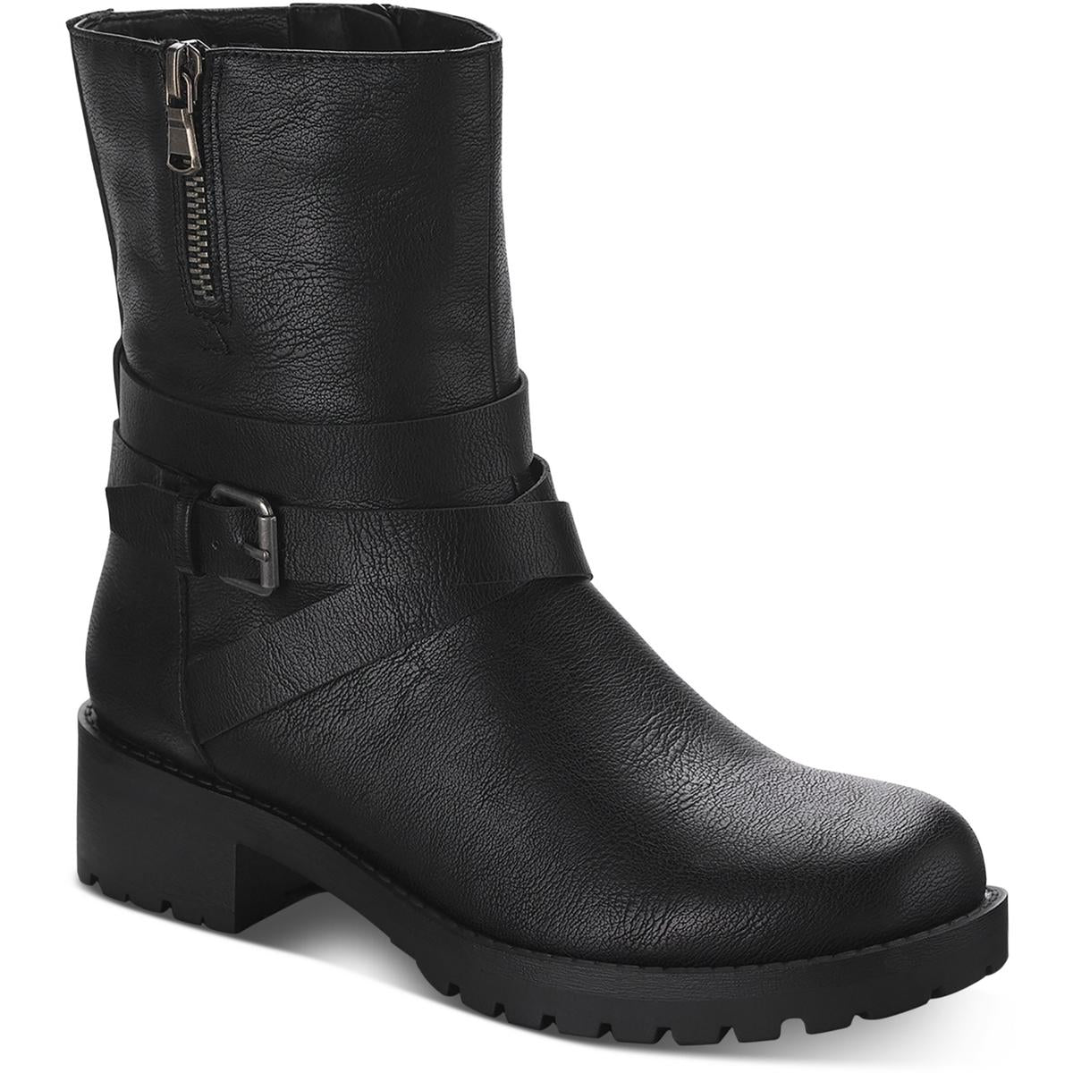 Stellaa Imitat Leder geschmiert Sohle Motorradstiefel