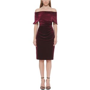 Velvet Mini Cocktail- und Partykleid