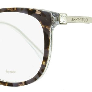 Jimmy Choo Damen ovale Brillen JC302 S61 grau havana 53mm