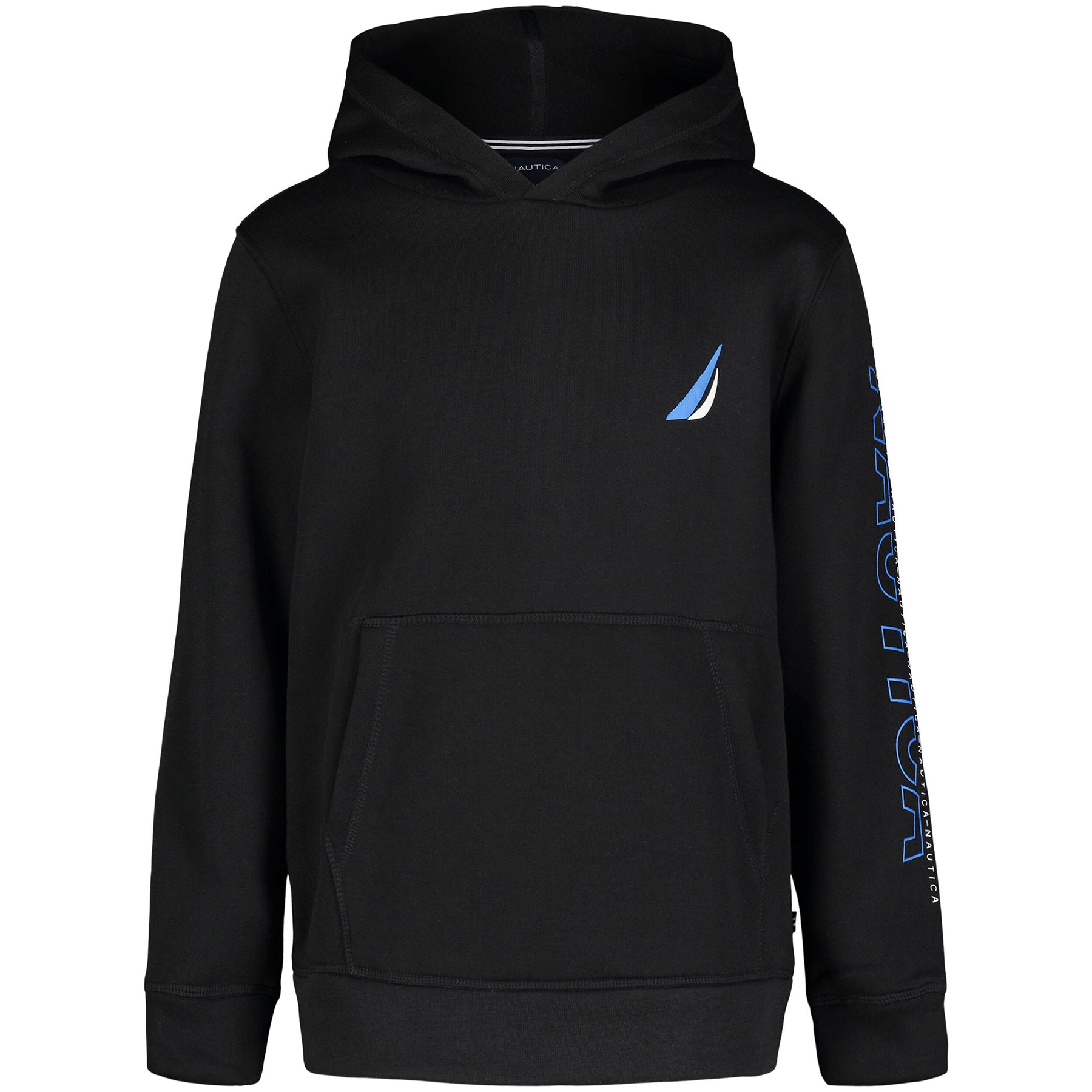 Nautica Kleine Jungen Logo-Ärmel Pullover Kapuzenpullover (4-7)