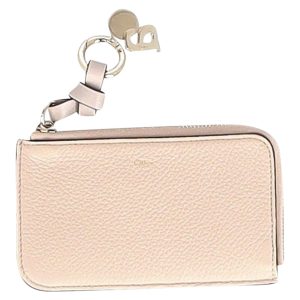 Chloe Alphabet Geldbörse aus creme Leder