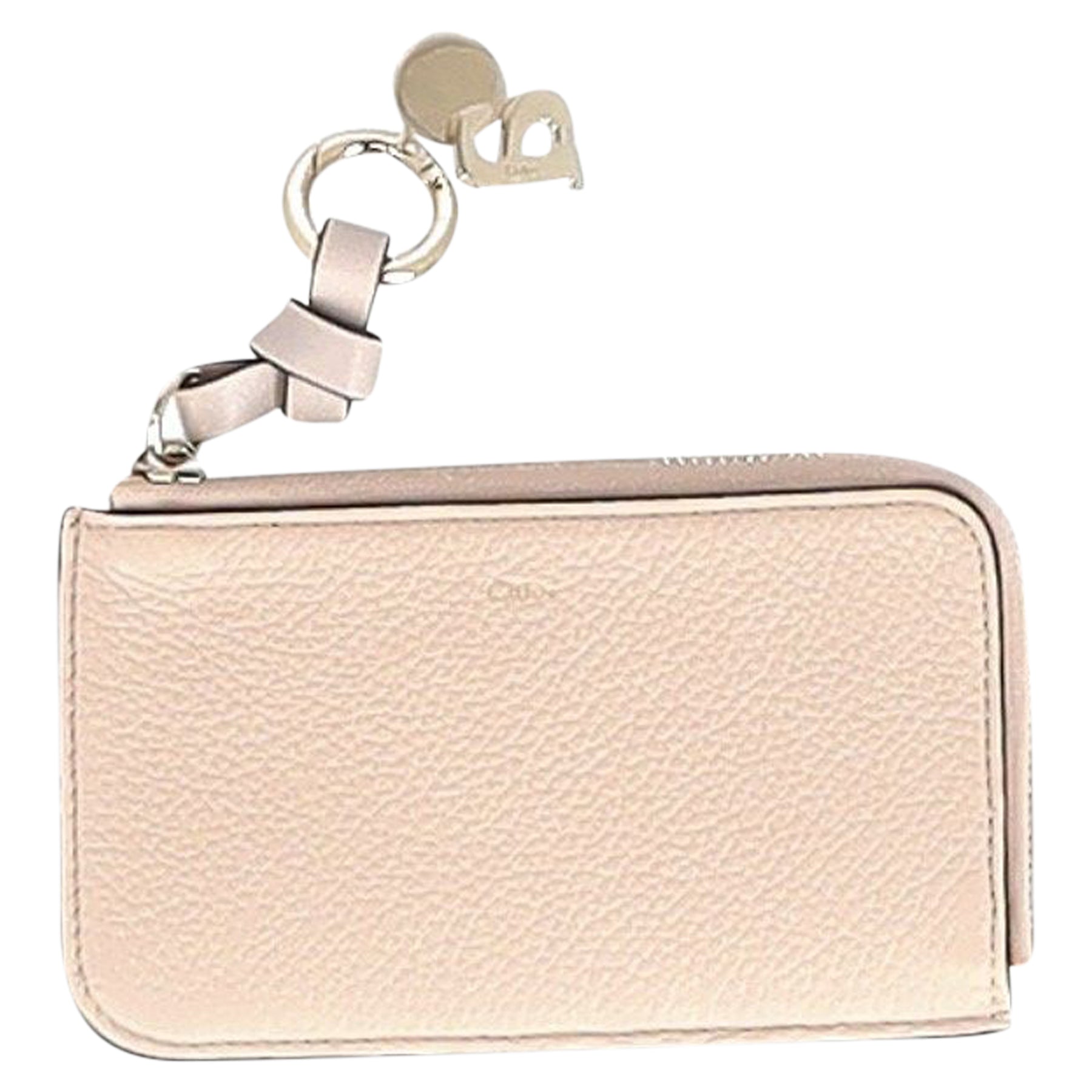 Chloe Brieftasche aus Leder in Creme
