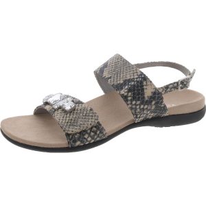 Dupre Leder verziert mit Fersenriemen Sandalen