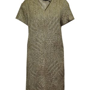 The Row Glitter Embellished kurzes Kleid aus Metallgold Polyester 7766505193532