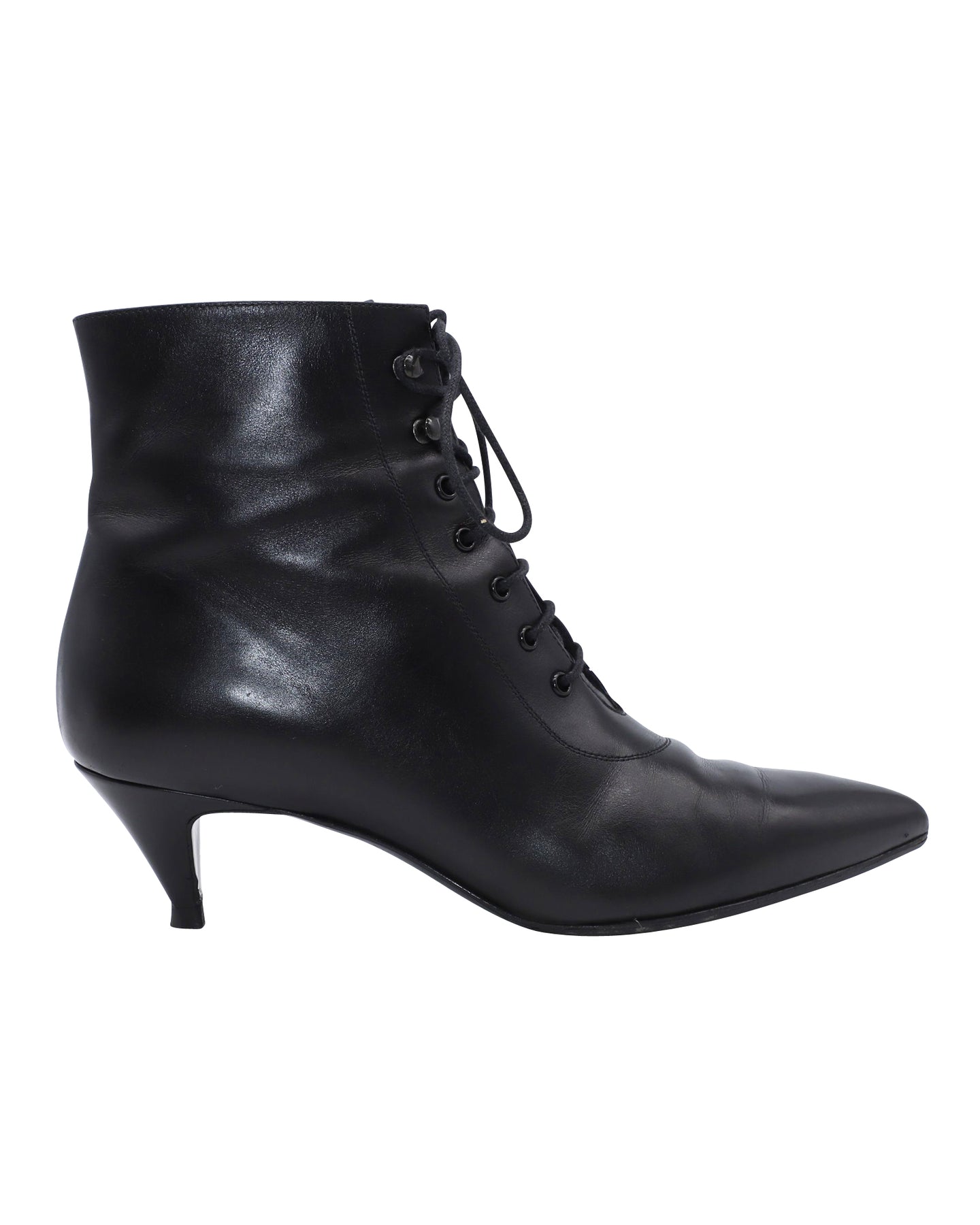 Saint Laurent Charlotte Schuhe aus schwarzem Leder