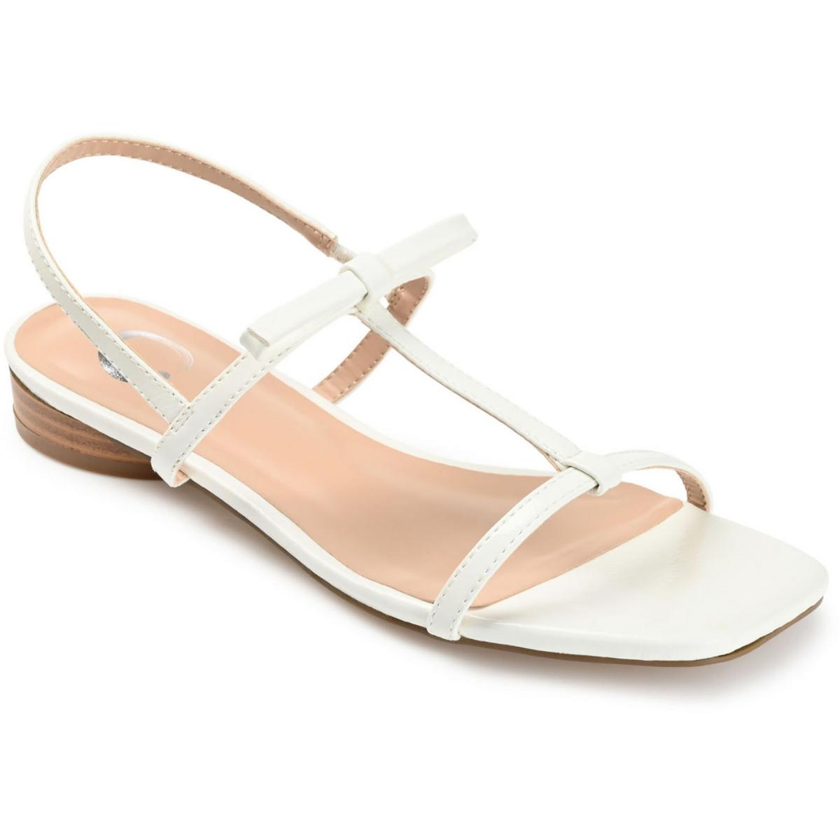 Zaidda Kunstleder Slip auf mit Riemchen Sandalen