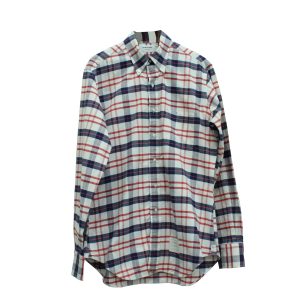 Thom Browne Check-Pattern Hemd aus mehrfarbiger Baumwolle 7766505685052