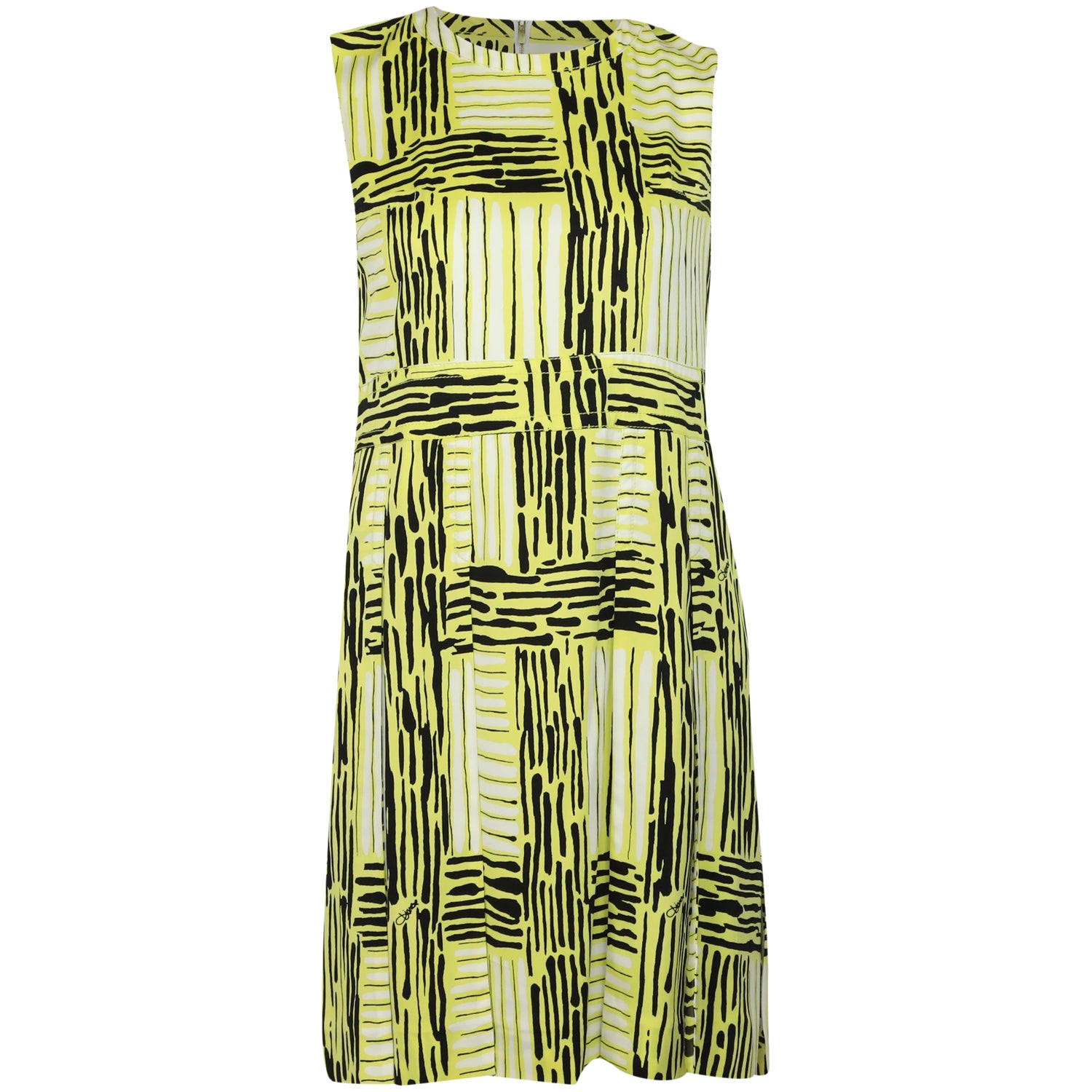 Diane Von Furstenberg Hayley Bedrucktes Freizeitkleid aus gelber Baumwolle